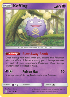Koffing #76 Koffing - Cosmic Eclipse - #76 - Pokemon TCG card