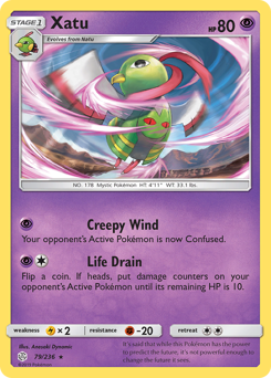 Xatu - Cosmic Eclipse - #79 - Pokemon TCG card
