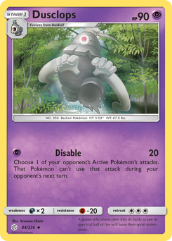 Dusclops #84 Dusclops - Cosmic Eclipse - #84 - Pokemon TCG card