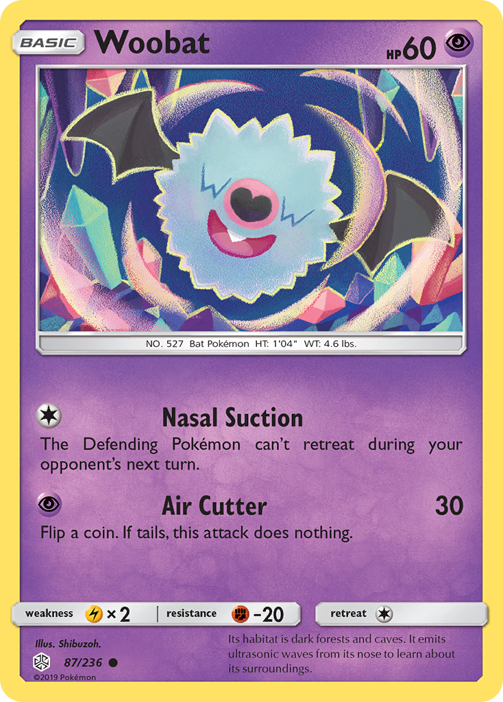 Woobat - Cosmic Eclipse - #87 - Pokemon TCG card