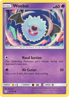Woobat - Cosmic Eclipse - #87 - Pokemon TCG card