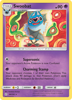 Swoobat - Cosmic Eclipse - #88 - Pokemon TCG card