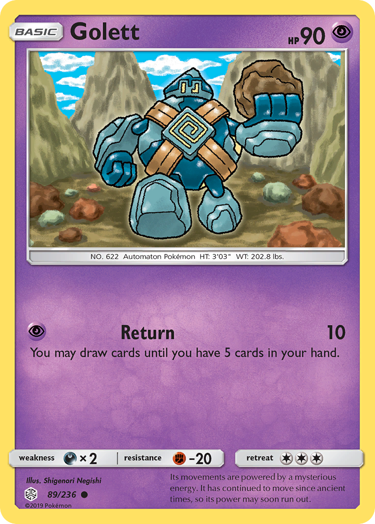 Golett - Cosmic Eclipse - #89 - Pokemon TCG card
