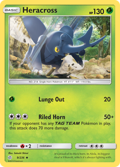 Heracross - Cosmic Eclipse - #9 - Pokemon TCG card