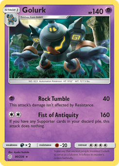 Golurk #90 Golurk - Cosmic Eclipse - #90 - Pokemon TCG card