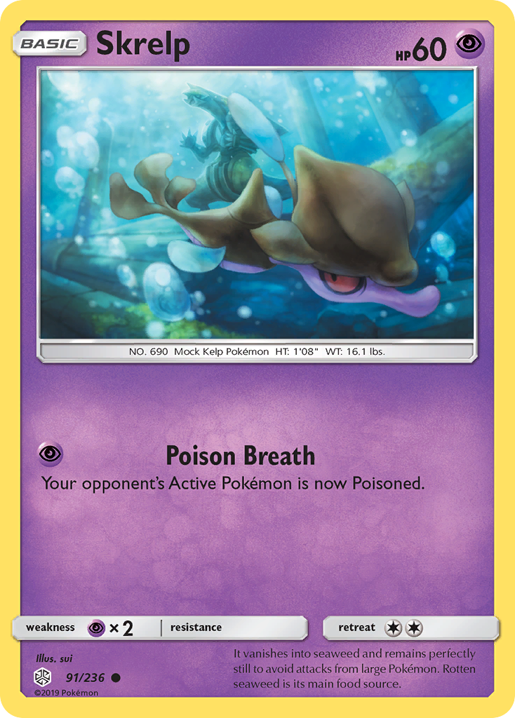 Skrelp - Cosmic Eclipse - #91 - Pokemon TCG card