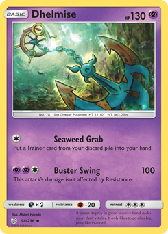 Dhelmise - Cosmic Eclipse - #98 - Pokemon TCG card