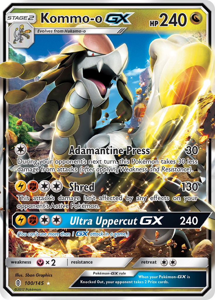Kommo-o-GX - Guardians Rising - #100 - Pokemon TCG card