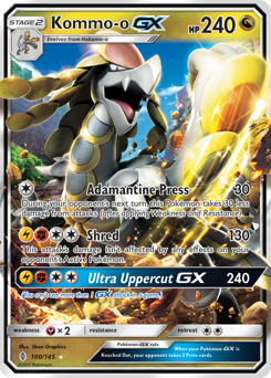 Kommo-o-GX - Guardians Rising - #100 - Pokemon TCG card