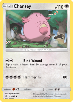 Chansey #101 Chansey - Guardians Rising - #101 - Pokemon TCG card
