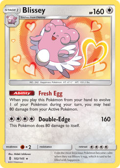 Blissey - Guardians Rising - #102 - Pokemon TCG card