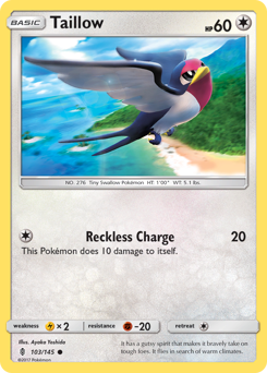 Taillow - Guardians Rising - #103 - Pokemon TCG card