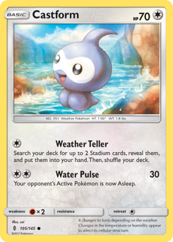Castform - Guardians Rising - #105 - Pokemon TCG card