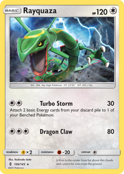 Rayquaza #106 Rayquaza - Guardians Rising - #106 - Pokemon TCG card
