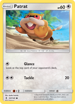 Patrat - Guardians Rising - #107 - Pokemon TCG card