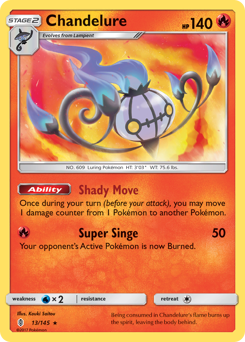 Chandelure - Guardians Rising - #13 - Pokemon TCG card