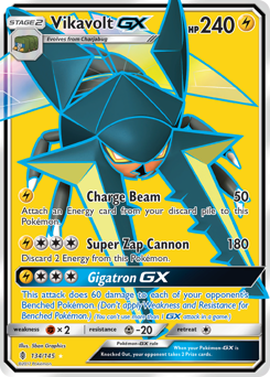 Vikavolt-GX - Guardians Rising - #134 - Pokemon TCG card