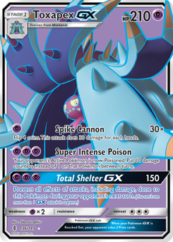 Toxapex-GX - Guardians Rising - #136 - Pokemon TCG card