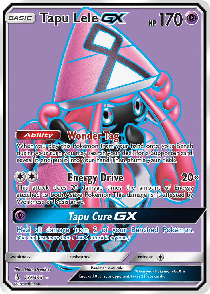 Tapu Lele-GX - Guardians Rising - #137 - Pokemon TCG card