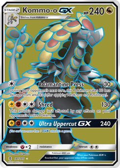 Kommo-o-GX - Guardians Rising - #141 - Pokemon TCG card