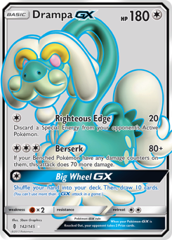 Drampa-GX #142 Drampa-GX - Guardians Rising - #142 - Pokemon TCG card