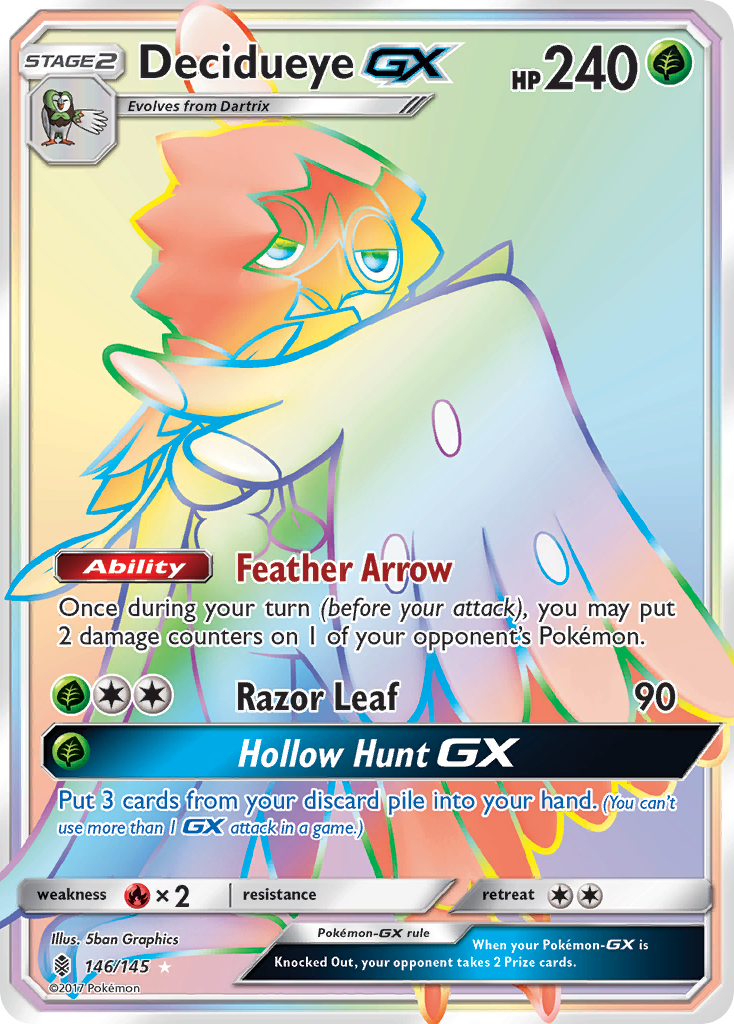 Decidueye-GX - Guardians Rising - #146 - Pokemon TCG card