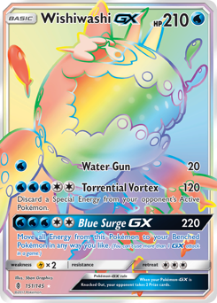 Wishiwashi-GX #151 Wishiwashi-GX - Guardians Rising - #151 - Pokemon TCG card