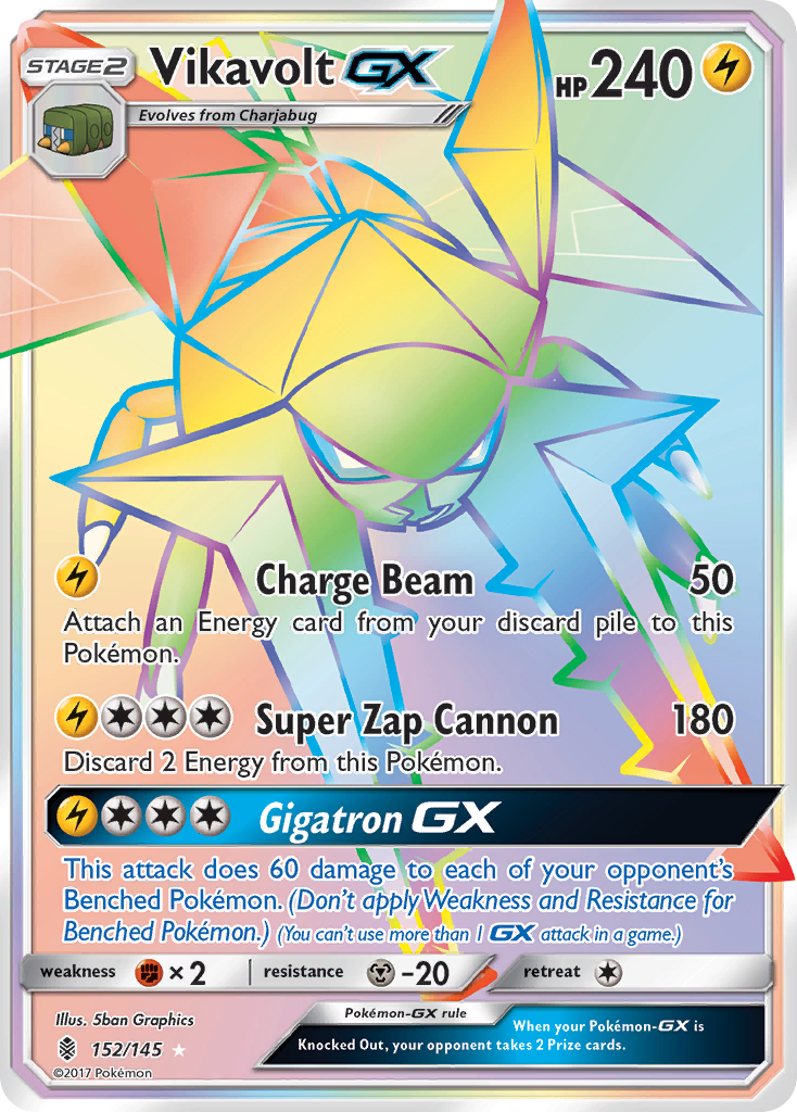 Vikavolt-GX - Guardians Rising - #152 - Pokemon TCG card