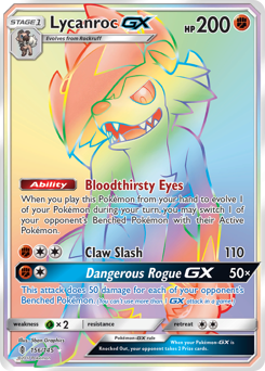 Lycanroc-GX #156 Lycanroc-GX - Guardians Rising - #156 - Pokemon TCG card