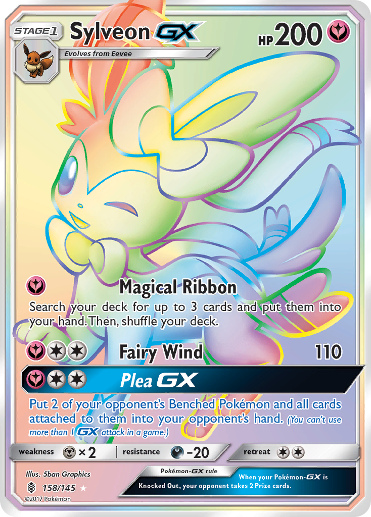 Sylveon-GX - Guardians Rising - #158 - Pokemon TCG card