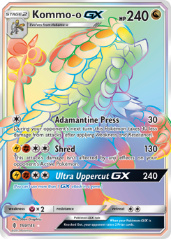 Kommo-o-GX - Guardians Rising - #159 - Pokemon TCG card