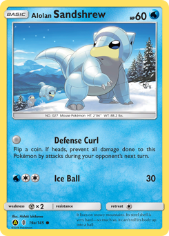 Alolan Sandshrew #19a Alolan Sandshrew - Guardians Rising - #19a - Pokemon TCG card