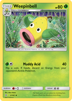 Weepinbell #2 Weepinbell - Guardians Rising - #2 - Pokemon TCG card