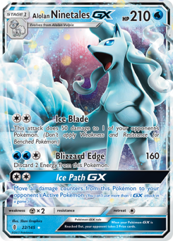 Alolan Ninetales-GX - Guardians Rising - #22 - Pokemon TCG card