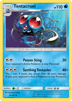 Tentacruel #24 Tentacruel - Guardians Rising - #24 - Pokemon TCG card