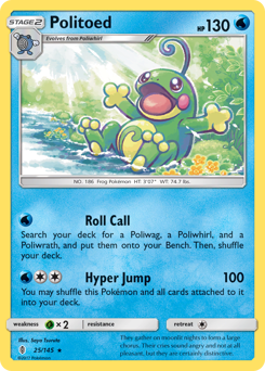 Politoed #25 Politoed - Guardians Rising - #25 - Pokemon TCG card