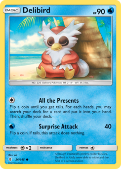 Delibird - Guardians Rising - #26 - Pokemon TCG card