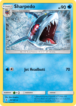 Sharpedo #28 Sharpedo - Guardians Rising - #28 - Pokemon TCG card