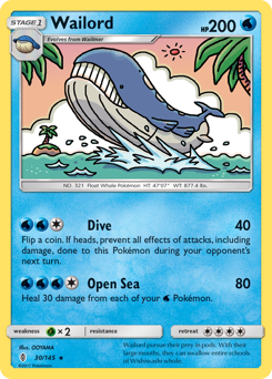 Wailord #30 Wailord - Guardians Rising - #30 - Pokemon TCG card