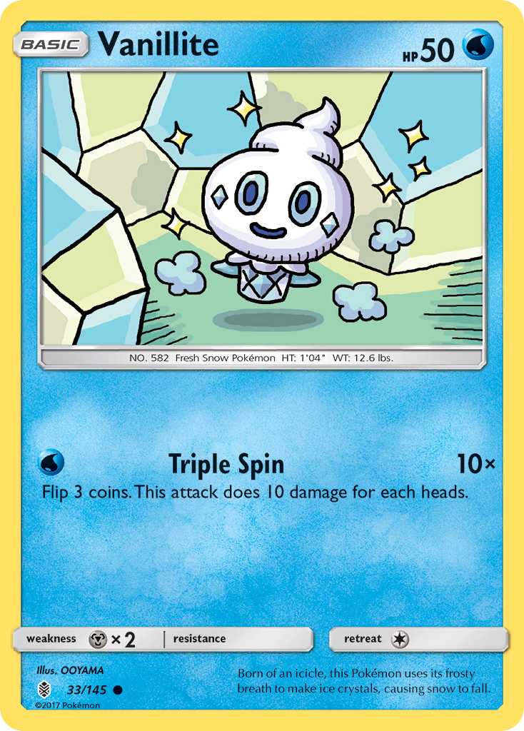 Vanillite - Guardians Rising - #33 - Pokemon TCG card