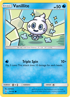 Vanillite - Guardians Rising - #33 - Pokemon TCG card