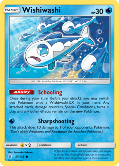 Wishiwashi #37 Wishiwashi - Guardians Rising - #37 - Pokemon TCG card