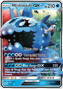 Wishiwashi-GX #38 Wishiwashi-GX - Guardians Rising - #38 - Pokemon TCG card
