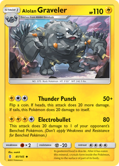 Alolan Graveler #41 Alolan Graveler - Guardians Rising - #41 - Pokemon TCG card