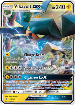 Vikavolt-GX - Guardians Rising - #45 - Pokemon TCG card