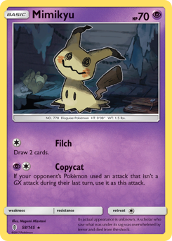 Mimikyu #58 Mimikyu - Guardians Rising - #58 - Pokemon TCG card