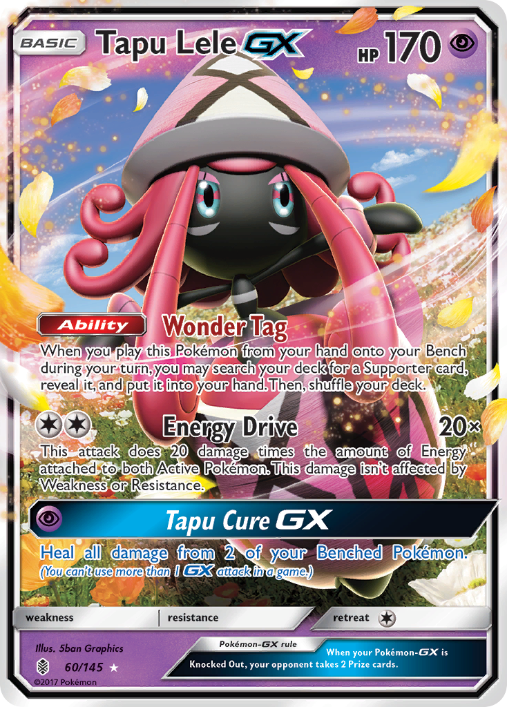 Tapu Lele-GX - Guardians Rising - #60 - Pokemon TCG card