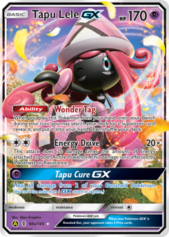 Tapu Lele-GX - Guardians Rising - #60a - Pokemon TCG card