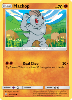 Machop #62 Machop - Guardians Rising - #62 - Pokemon TCG card