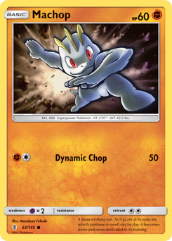 Machop #63 Machop - Guardians Rising - #63 - Pokemon TCG card